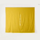 Maak je eigen gele aangepaste ontwerp wandkleed (Voorkant (horizontaal))