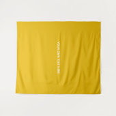 Maak je eigen gele aangepaste ontwerp wandkleed (Voorkant (horizontaal))