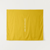 Maak je eigen gele aangepaste ontwerp wandkleed (Voorkant (horizontaal))