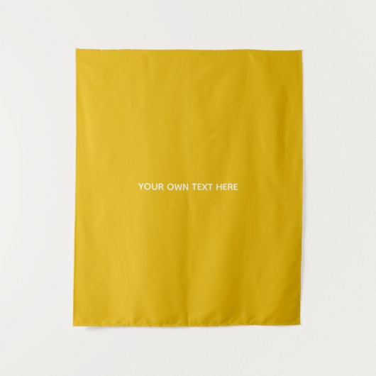 Maak je eigen gele aangepaste ontwerp wandkleed (Voorkant)