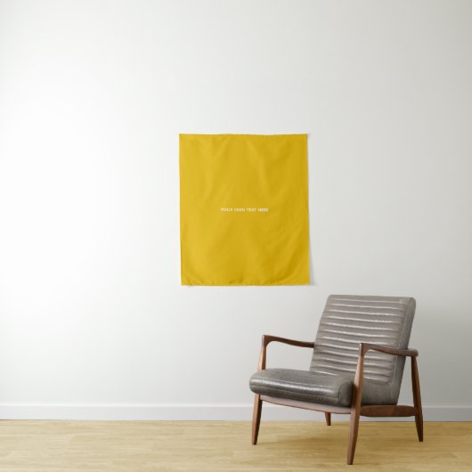 Maak je eigen gele aangepaste ontwerp wandkleed (In situ)