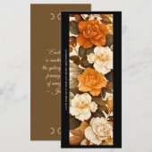 Maak Je Eigen Gele & Ivoor Kleur Rozen Bookmark Ka (Voorkant / Achterkant)