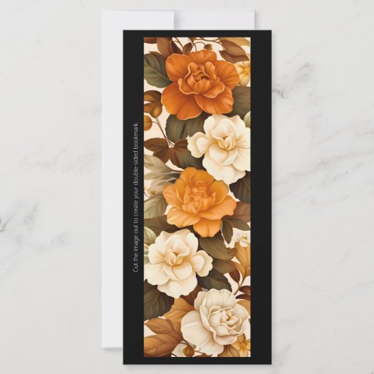 Maak Je Eigen Gele & Ivoor Kleur Rozen Bookmark Ka (Voorkant)