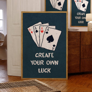 Maak Je Eigen Geluk Motivatie Muurposter Poster