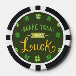 Maak je eigen geluk poker chip