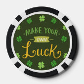 Maak je eigen geluk poker chip (Achterkant)