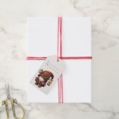 Maak Je Eigen Gelukkig Kerst Plaid Kabouter Cadeaulabel (Met Touw)