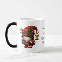 Maak Je Eigen Gelukkig Kerstmis Plaid Gnome Magische Mok