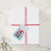 Maak Je Eigen Gelukkige Candy Cane Kabouter Kerstm Cadeaulabel (Met Touw)