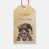 Maak je eigen gelukkige magische kerstkabouter cadeaulabel (Achterkant)