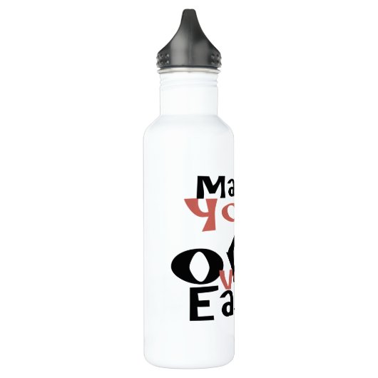 Maak je eigen gemak in één stap en heb plezier! waterfles (Links)