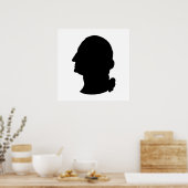 Maak je eigen George Washington Silhouette Poster (Keuken)