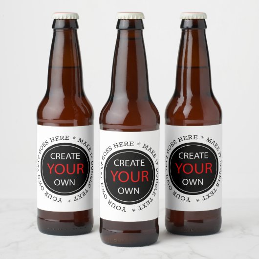 Maak je eigen - gepersonaliseerd, merkgebonden / o bier etiket (Flessen)