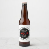 Maak je eigen - gepersonaliseerd, merkgebonden / o bier etiket (Voorkant)