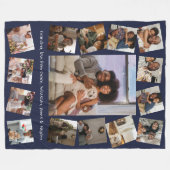 Maak je eigen gepersonaliseerde 15 foto fleece deken (Voorkant (Horizontaal))