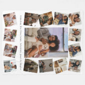 Maak je eigen gepersonaliseerde 15 foto fleece deken (Voorkant (Horizontaal))