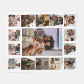 Maak je eigen gepersonaliseerde 15 foto fleece deken (Voorkant (Horizontaal))