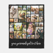 Maak Je Eigen Gepersonaliseerde 28 Foto Collage Fleece Deken (Voorkant)