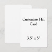 maak je eigen gepersonaliseerde 3,5" x 5" afgerond (Voorkant / Achterkant)