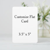 maak je eigen gepersonaliseerde 3,5" x 5" afgerond (Staand voorkant)