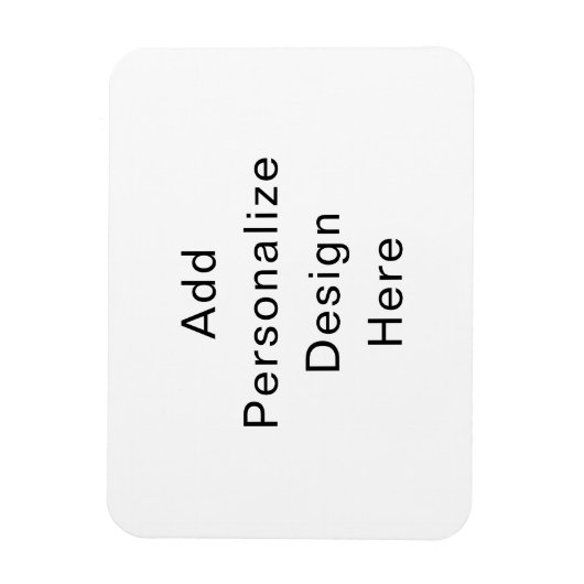 maak je eigen gepersonaliseerde 3" x 4" magneet (Verticaal)