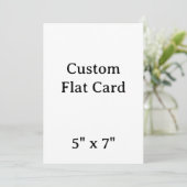 maak je eigen gepersonaliseerde 5" x 7"Squared kaa (Staand voorkant)