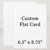 maak je eigen gepersonaliseerde 6.5" x 8.75"Square (Voorkant / Achterkant)