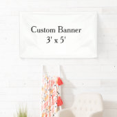 maak je eigen gepersonaliseerde aangepaste 3' x 5' spandoek (Insitu)