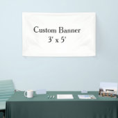 maak je eigen gepersonaliseerde aangepaste 3' x 5' spandoek (Beurs)