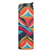 Maak je eigen gepersonaliseerde abstracte patroon thermosbeker (Gedraaid links)