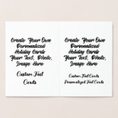 Maak Je Eigen Gepersonaliseerde Custom Folie Kaart (Binnen)