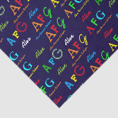 Maak je eigen gepersonaliseerde en kleurrijke tissuepapier (Detail)