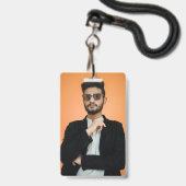 Maak je eigen Gepersonaliseerde Foto Afbeelding Badge (Voorzijde met lanyard)