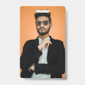 Maak je eigen Gepersonaliseerde Foto Afbeelding Badge (Achterkant)