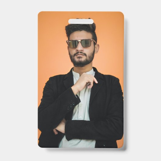 Maak je eigen Gepersonaliseerde Foto Afbeelding Badge (Voorzijde)
