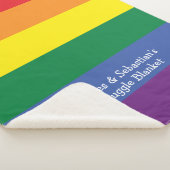 Maak je eigen gepersonaliseerde Gay Pride Rainbow Sherpa Deken (3/4)