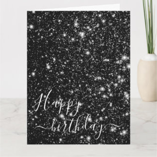 Maak Je Eigen Gepersonaliseerde Glitter Gelukkig V Kaart