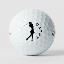 Maak Je Eigen Gepersonaliseerde Golfer Logo Naam Golfballen