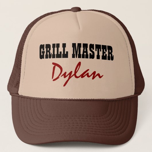 Maak je eigen gepersonaliseerde grillmaster BBQ Trucker Pet (Voorkant)