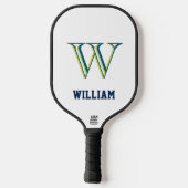Maak Je Eigen Gepersonaliseerde Merk Monogram Pickleball Paddle (Achterkant)