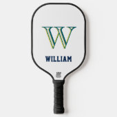 Maak Je Eigen Gepersonaliseerde Merk Monogram Pickleball Paddle (Voorkant)