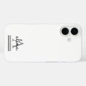 Maak Je Eigen Gepersonaliseerde Monogram Case-Mate iPhone Case (Achterkant (horizontaal))