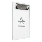 Maak Je Eigen Gepersonaliseerde Monogram Mini Klembord (Schuin)
