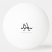 Maak Je Eigen Gepersonaliseerde Monogram Pingpongbal (Achterkant)
