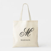 Maak Je Eigen Gepersonaliseerde Monogram Tote Bag (Achterkant)