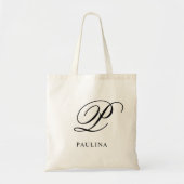 Maak Je Eigen Gepersonaliseerde Monogram Tote Bag (Voorkant)