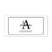 Maak Je Eigen Gepersonaliseerde Monogram Zelfinktende Stempel (Design)
