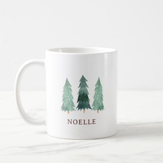 Maak Je Eigen Gepersonaliseerde Naam Kerstmoker Koffiemok (Links)