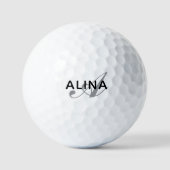 Maak Je Eigen Gepersonaliseerde Naam Monogram Golfballen (Voorkant)