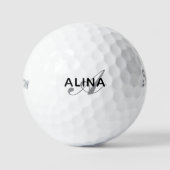 Maak Je Eigen Gepersonaliseerde Naam Monogram Golfballen (Voorkant)